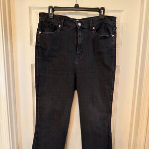 Levis Signature Heritage High-Rise Flare Black Size 12 Waist 31